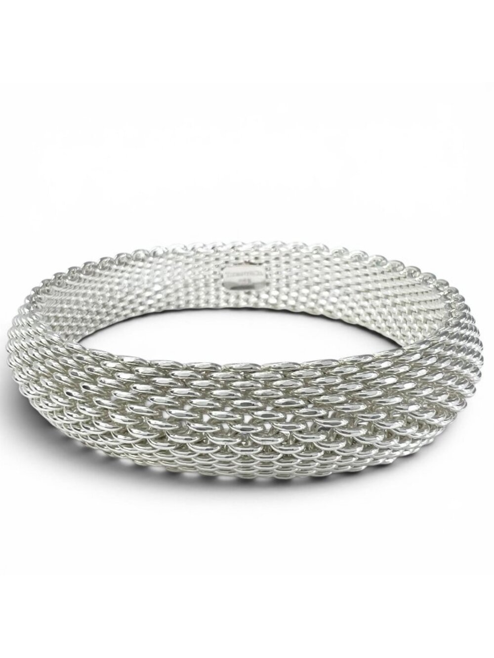 Tiffany & Co Somerset 925 Mesh Bracelet Bangle Silver